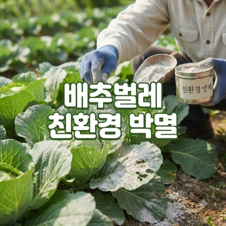 배추벌레 퇴치 자연농법으로 하는 방법