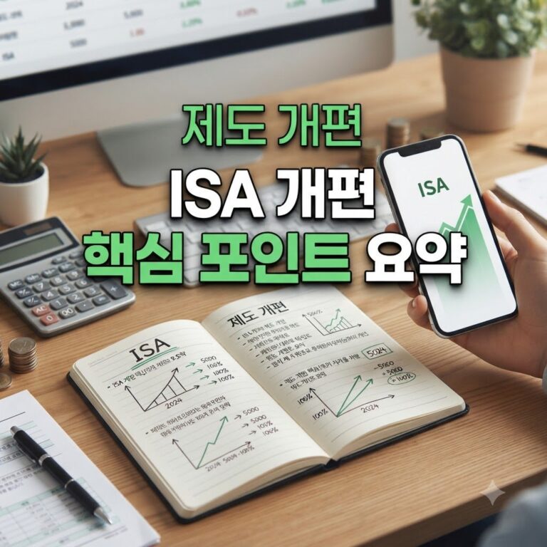 ISA 계좌 개편 정리 기준과 예외 살펴보기