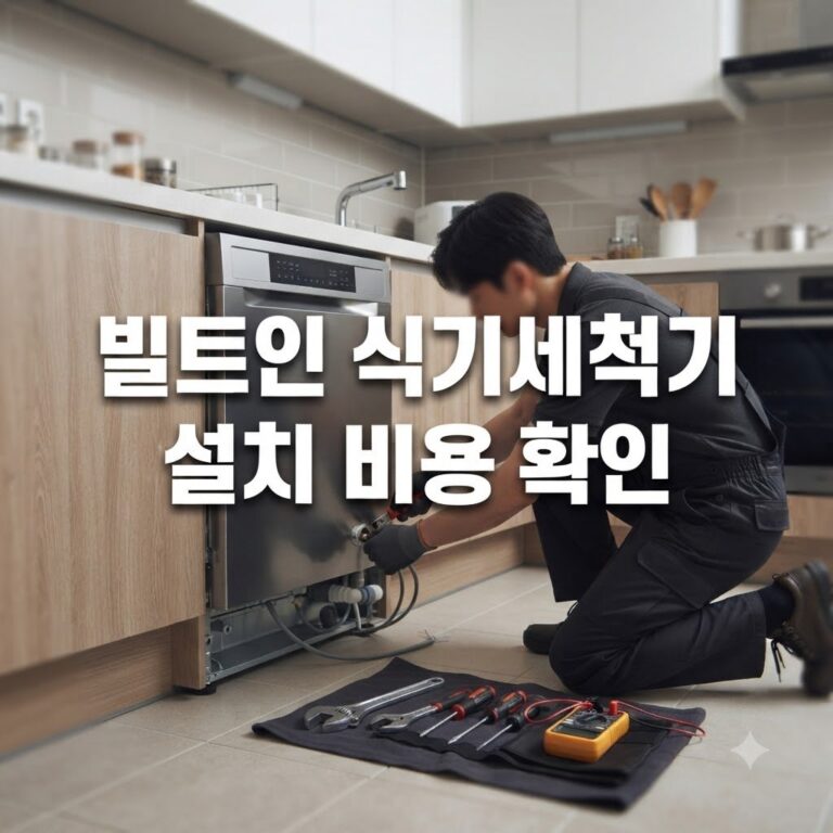 매립형 식기세척기 설치비용 견적 받는 절차 한눈에