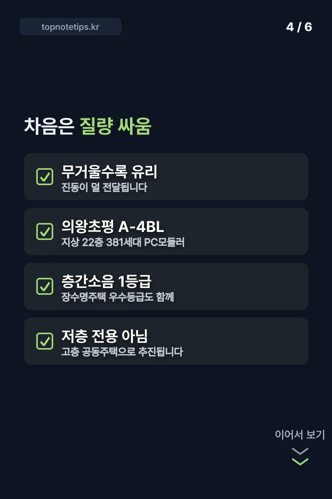 차음과 층간소음