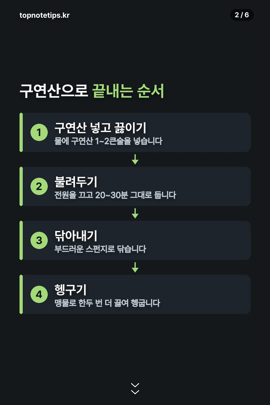 구연산 세척 순서