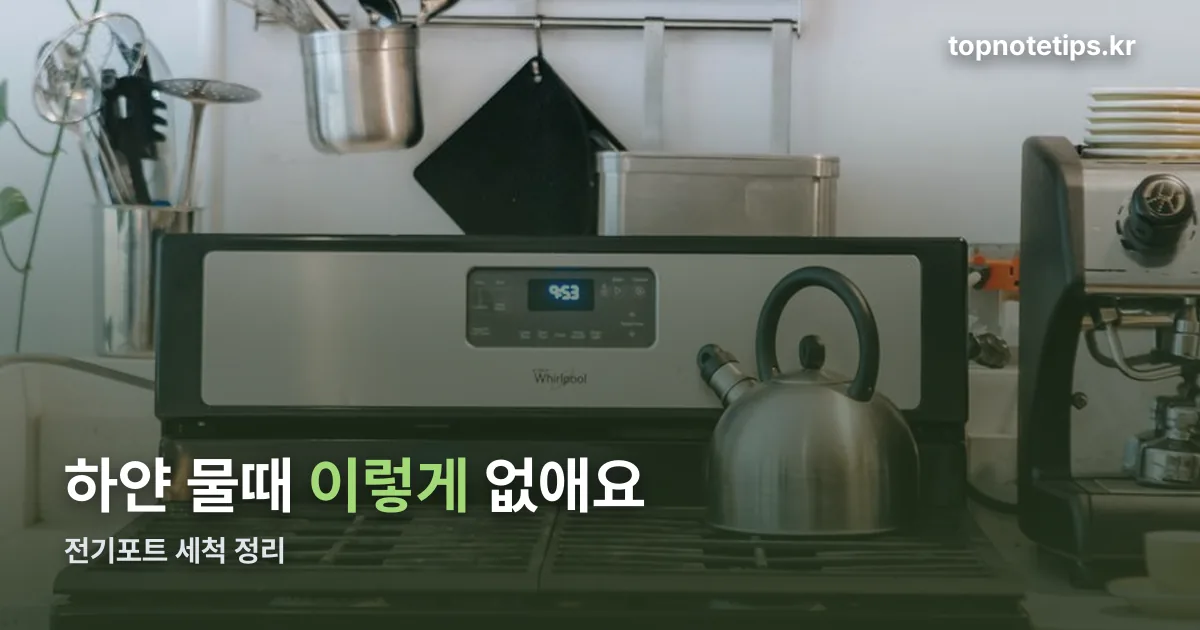 전기포트 세척 정리 썸네일