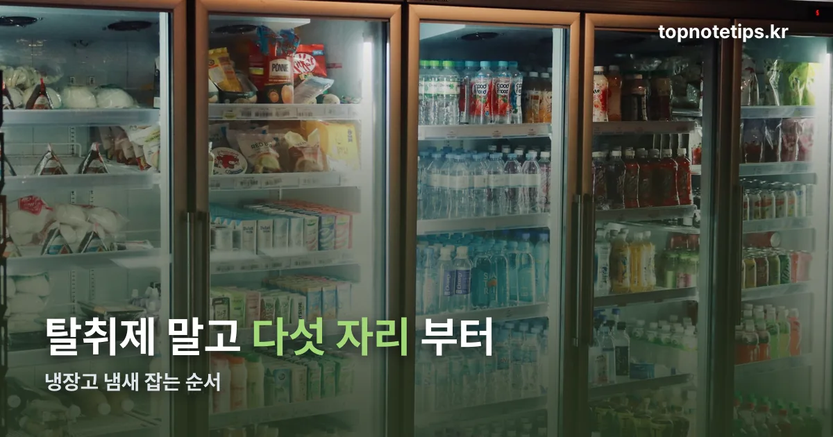 냉장고 냄새 정리 썸네일