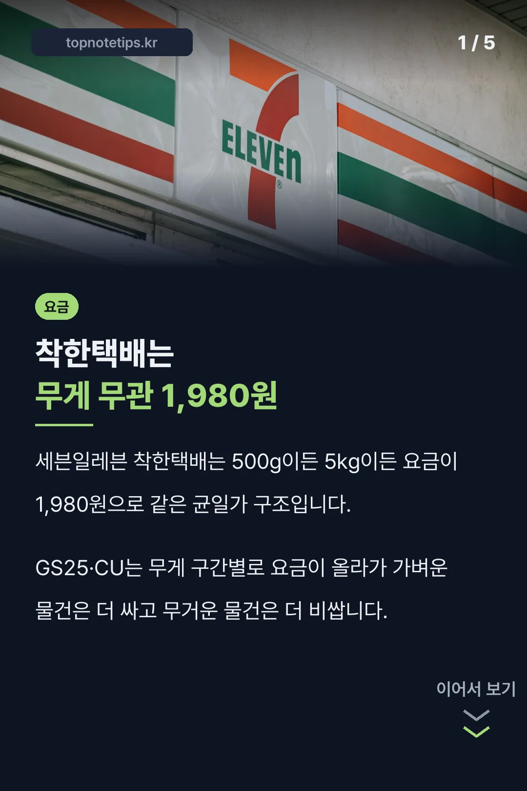 착한택배 균일가 소개