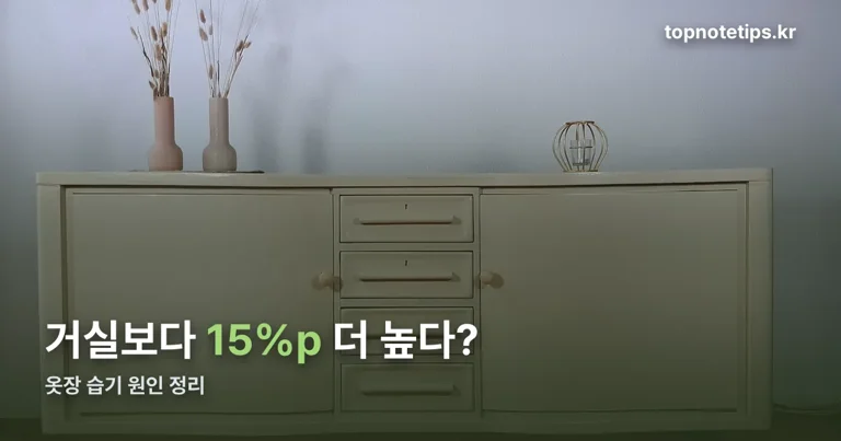 옷장 습기 정리 썸네일