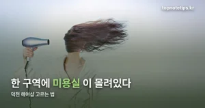 덕천 헤어샵, 모발 클리닉과 스타일링으로 나눠 고르는 법